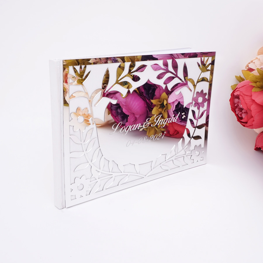 Personalized Guest Book - دفتر توقيعات فاخر للضيوف في حفلات
