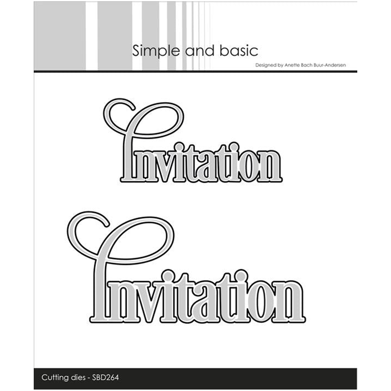Papercraft Supply Invitation - قوالب القطع المعدنية لكلمات الدعوة لصنع