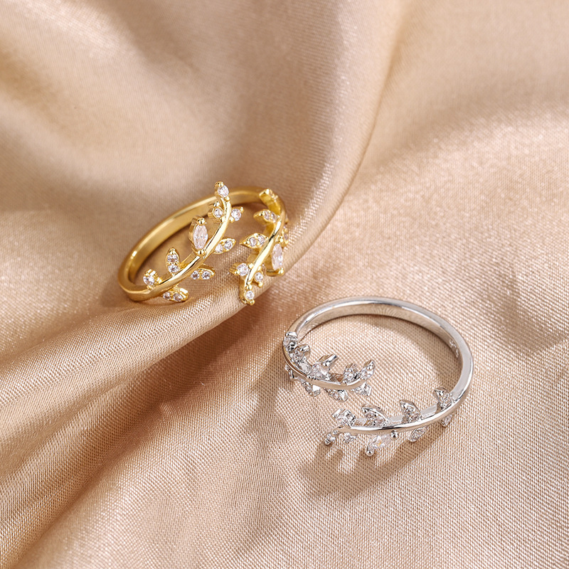 Wedding Job - 925 فضة الذهب قابل للتعديل فرع