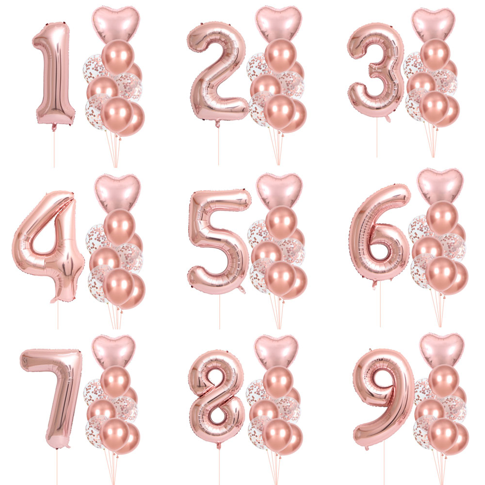 Wedding Ceremony Supply - 40 بوصة 0-9 مجموعة بالونات أرقام