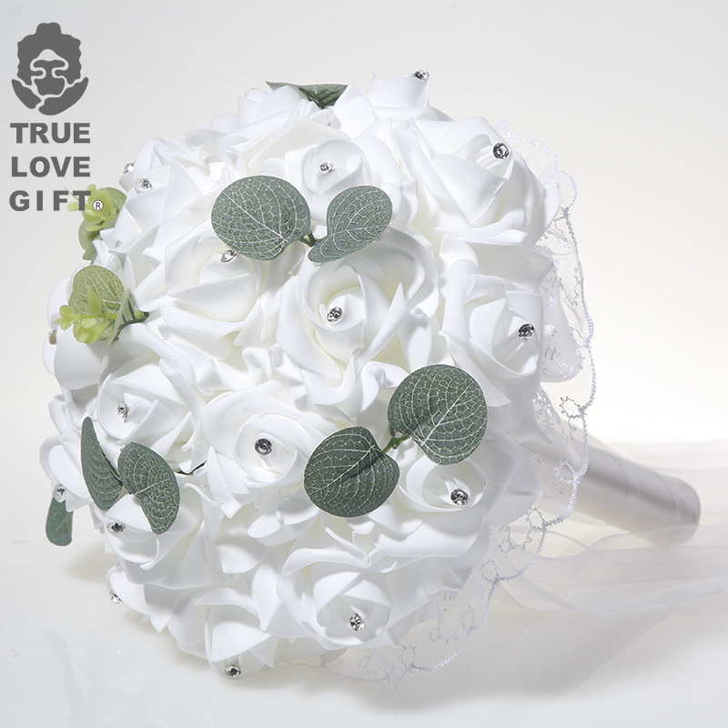 1 قطعة باقة اليد الزفاف العروس - مراجعة Wedding Ceremony Supply وسعره