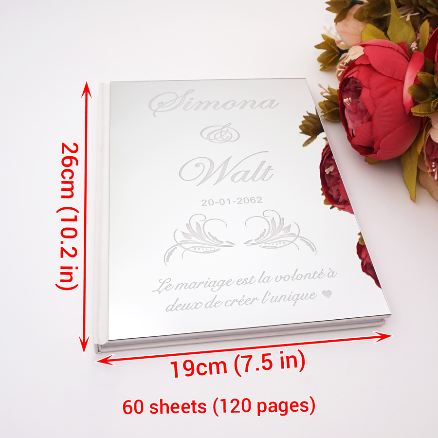 الاكريليك مرآة شخصية أنيقة الز - مراجعة Personalized Guest Book وسعره