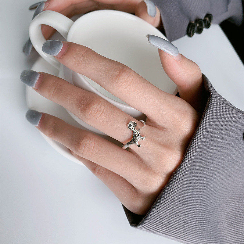 خواتم ديناصور فضة مفتوحة للنسا - مراجعة Wedding Job وسعره