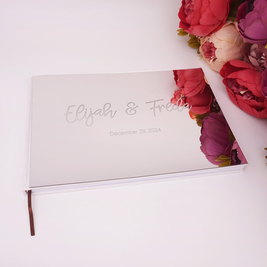 كتاب ضيف شخصي ، ذهبي ، فضي ، و - مراجعة Personalized Guest Book وسعره