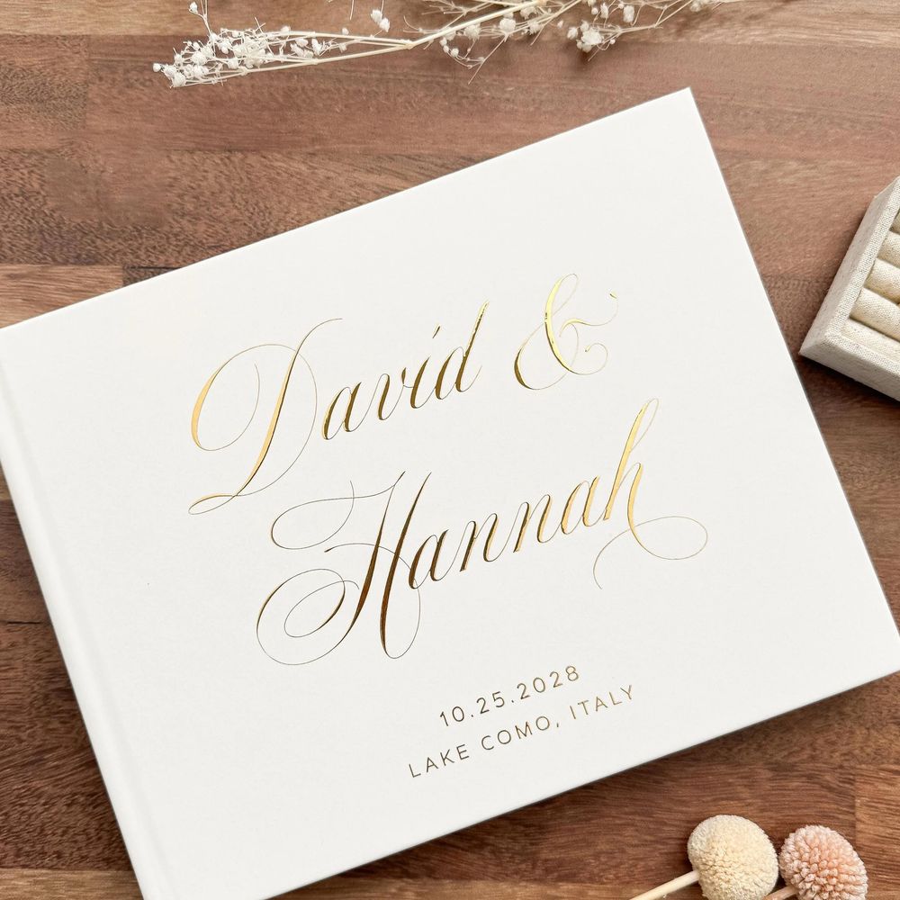 كتاب ضيوف حفل زفاف شخصي أنيق أ - مراجعة Personalized Guest Book وسعره