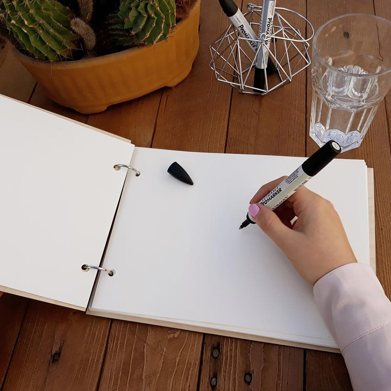 شخصية الزفاف سجل الزوار خشب مص - مراجعة Personalized Guest Book وسعره
