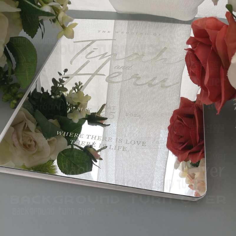 دفتر ضيوف الزفاف المخصص بتصميم - مراجعة Personalized Guest Book وسعره