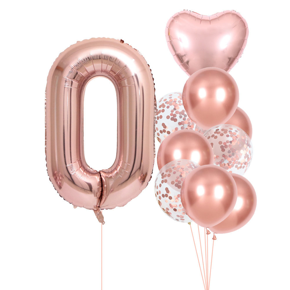 40 بوصة 0-9 مجموعة بالونات أرق - مراجعة Wedding Ceremony Supply وسعره