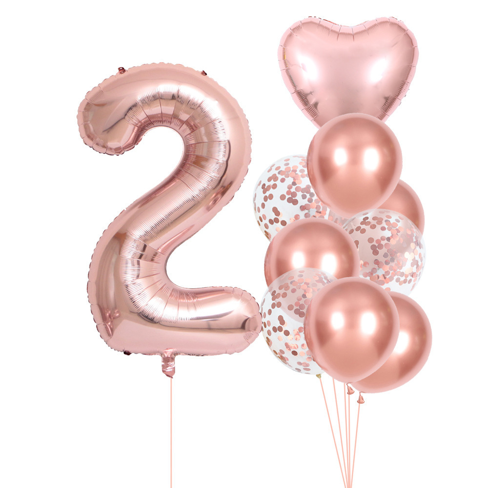 40 بوصة 0-9 مجموعة بالونات أرق - مراجعة Wedding Ceremony Supply وسعره