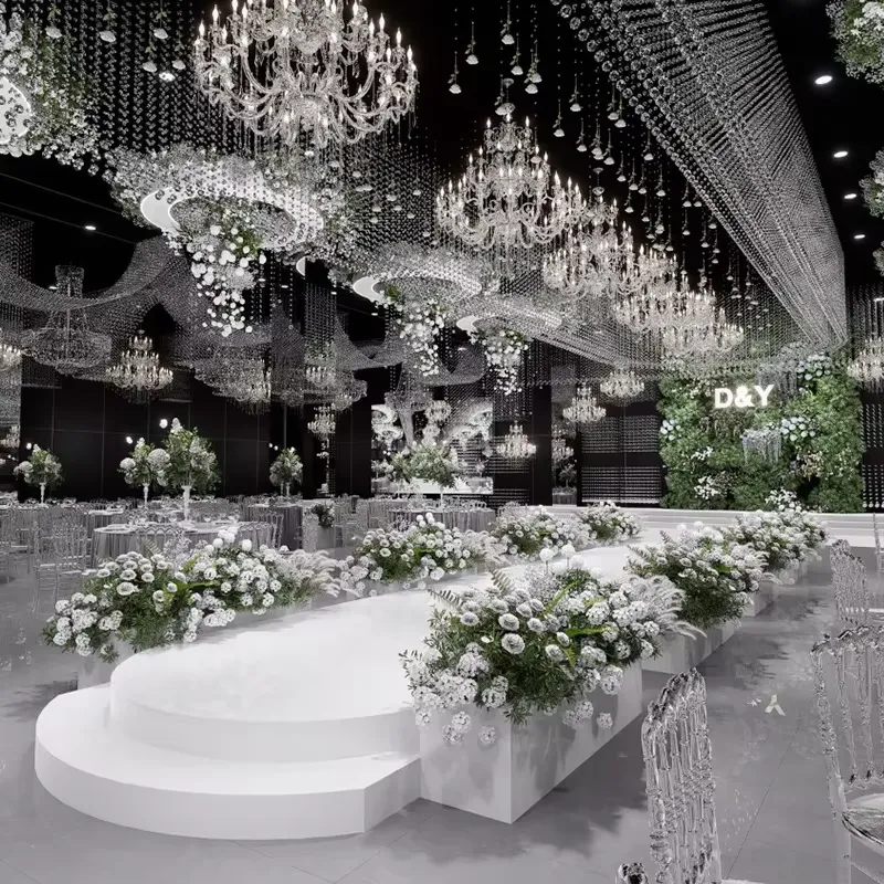 ثريا LED فاخرة كبيرة مخصصة لتز - مراجعة Wedding Solution وسعره