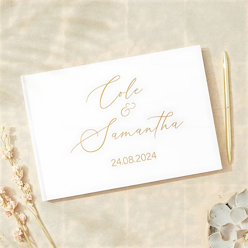 كتاب ضيوف مخصص لهدية الزفاف، أ - مراجعة Personalized Guest Book وسعره