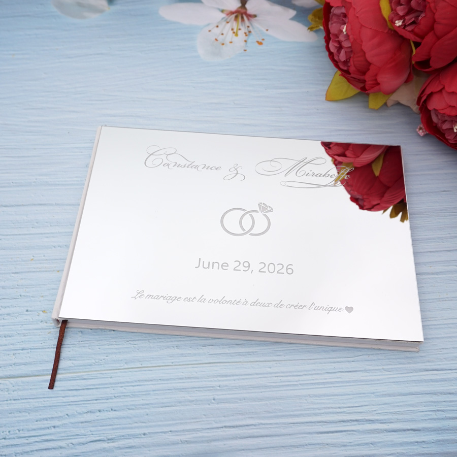 شخصية الزفاف مخصص التوقيع سجل  - مراجعة Personalized Guest Book وسعره
