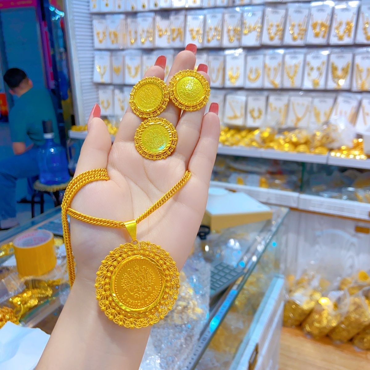 جديد 24K مطلية بالذهب دبي مجوه - مراجعة Wedding Zone وسعره